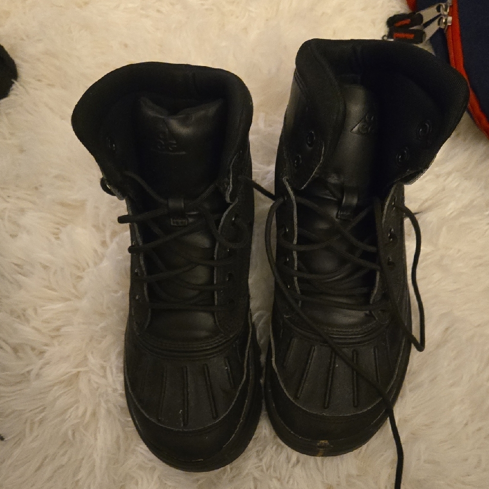Nike Woodside 2 High ACG (GS) Black Leather Boy's Boots